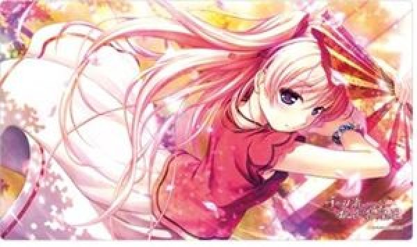 画像1: 【予約：10月25日(日)20時まで】カーテン魂／(株)キース　千の刃濤、桃花染の皇姫　ラバーマット（宮国朱璃/桃花染の舞） (1)