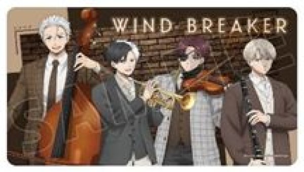 画像1: 【予約：11月1日(日)20時まで】アルマビアンカ　TVアニメ『WIND BREAKER』 描き下ろし 集合 ジャズver. マルチデスクマット (1)