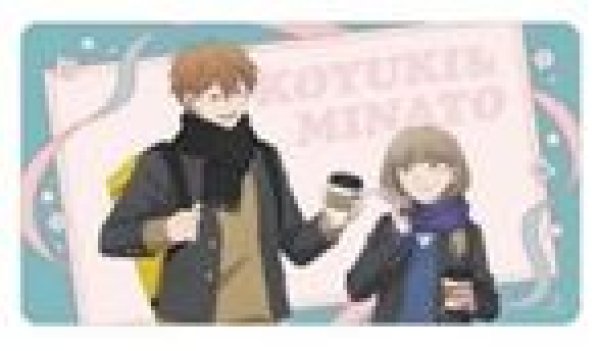 画像1: 【予約：11月1日(日)20時まで】アルマビアンカ　TVアニメ『氷の城壁』 描き下ろし 氷川小雪&雨宮 湊 放課後寄り道ver. マルチデスクマット (1)