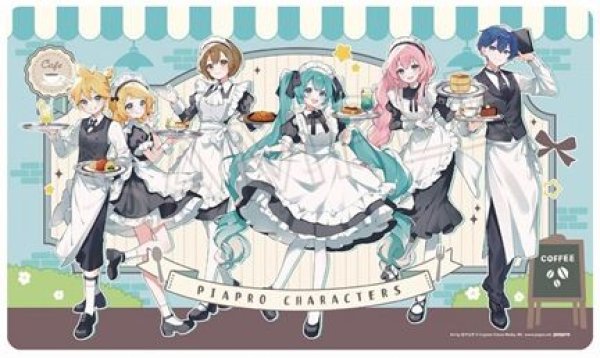 画像1: 【予約：11月18日(水)20時まで】(株)クラックス　初音ミク　ラバーマット　レトロ喫茶 (1)