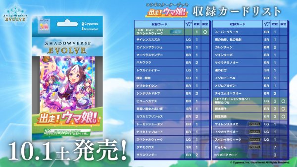 画像1: Shadowverse EVOLVE コラボスターターデッキ　「出走!ウマ娘!」 (1)